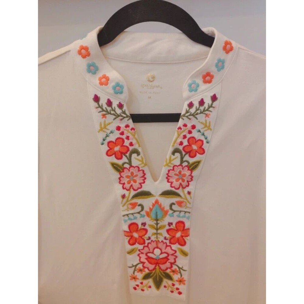 Spartina 449 colorful embroidered dress size medium